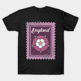 Tudor Rose England Postage Stamp T-Shirt